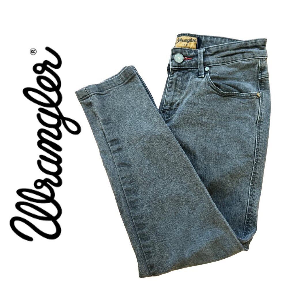 WRANGLER Skanders Women's Skinny Jeans Dark Gray Wash Cotton Spandex Stretch